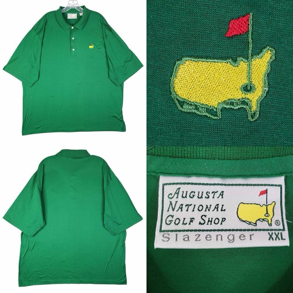 Augusta National Golf Shop Polo Shirt Short Sleeve Men's Size XXL Green Logo